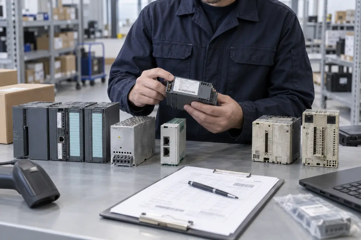 Industrial automation parts inspection and part-number verification